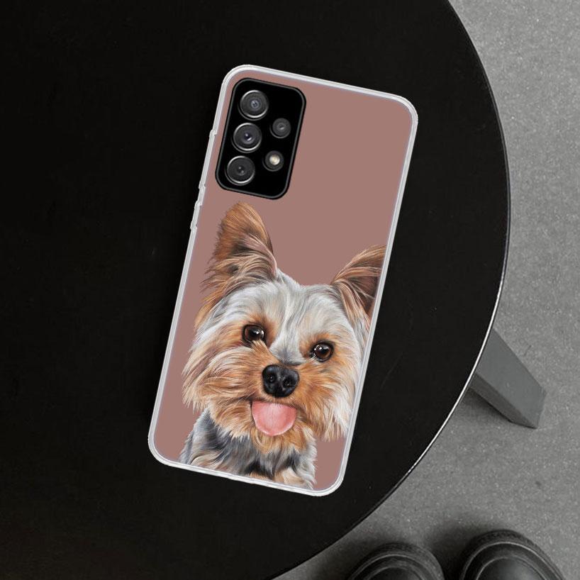York Shire Terrier Dog Phone Case for Samsung Galaxy A17 A16 A26 A36 A56 A57 A37 A15 A25 A35 A55 A14 A24 A34 A54 A13 A23 A33 A53