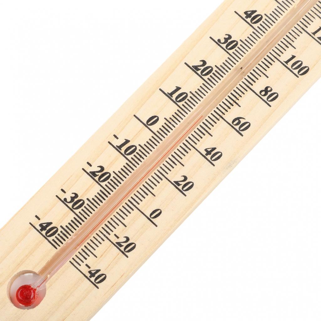 Wooden Thermometer Wall Thermometer Natural Wood Construction