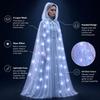 With Oversized Hood LED Halloween Hooded Cloak Vintage Vintage Hooded Cape Cosplay Costume