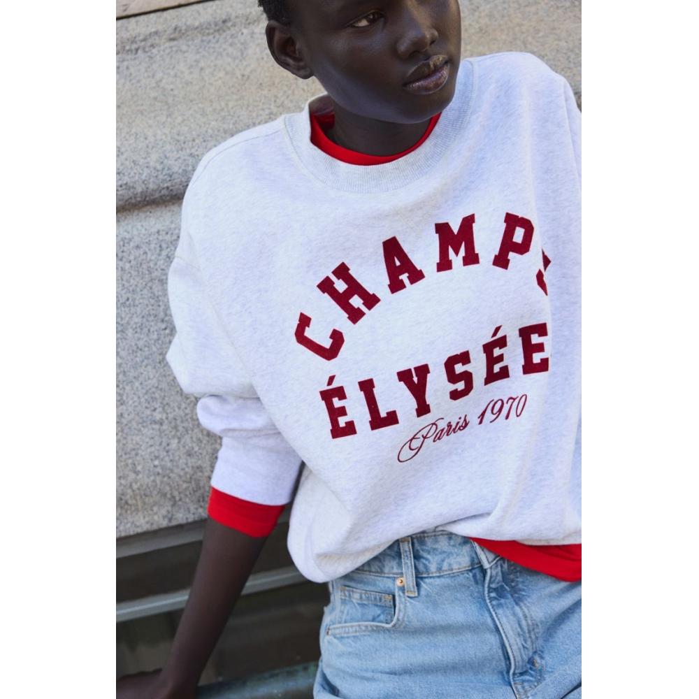 

HM sweatsHirt светло-серый меланжевый cHaMps Lys Es