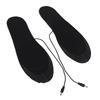 1 Pair USB Heated Insoles Breathable Sweat Absorbent Comfortable Electric Heated Foot Warmer Insole for Women Size 35?41