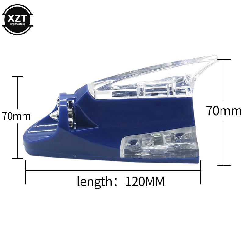 Wind Power Shark Fin Shaped Car Antenna Receiving Signal Styling Light Warning LED Accessories Auto Antenna Flashing Car