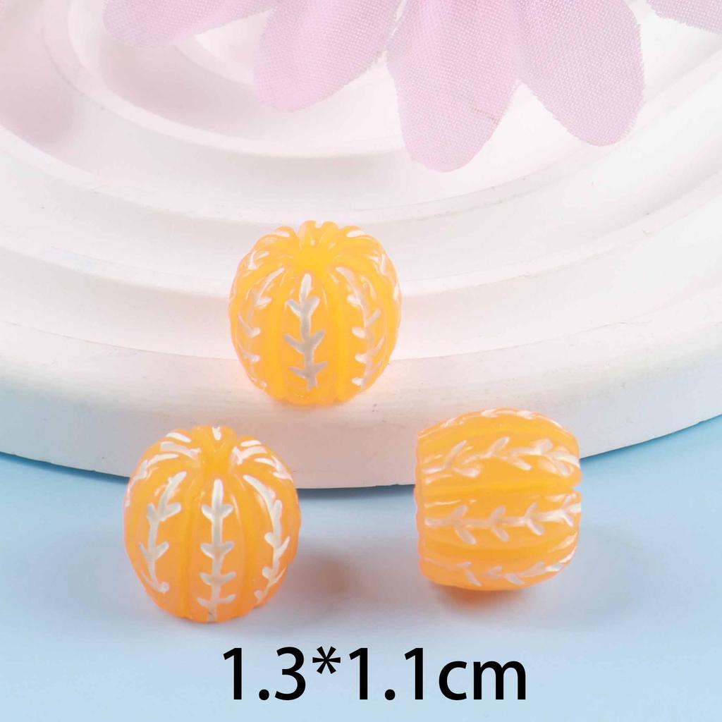 10pcs Diy Mini Resin Orange Fruit Fake Food Miniatures Cute Mini Fruit Model Toys Accessories Embellishment Craft Gifts