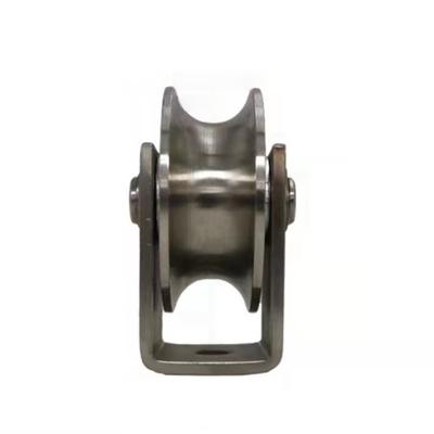 Heavy Duty V Groove Pulley Smooth Rolling Corrosion Resistant V Sliding Gate Roller Wheel Easy Install Industrial Grade
