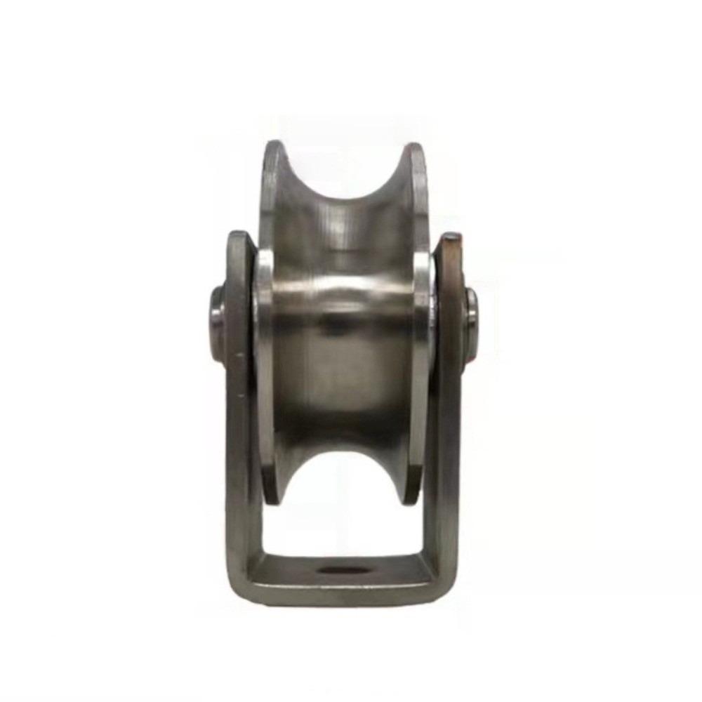 

Corrosion Resistant V Groove Pulley Heavy Duty 304 Stainless Steel Pulley Garage Doors U Shape