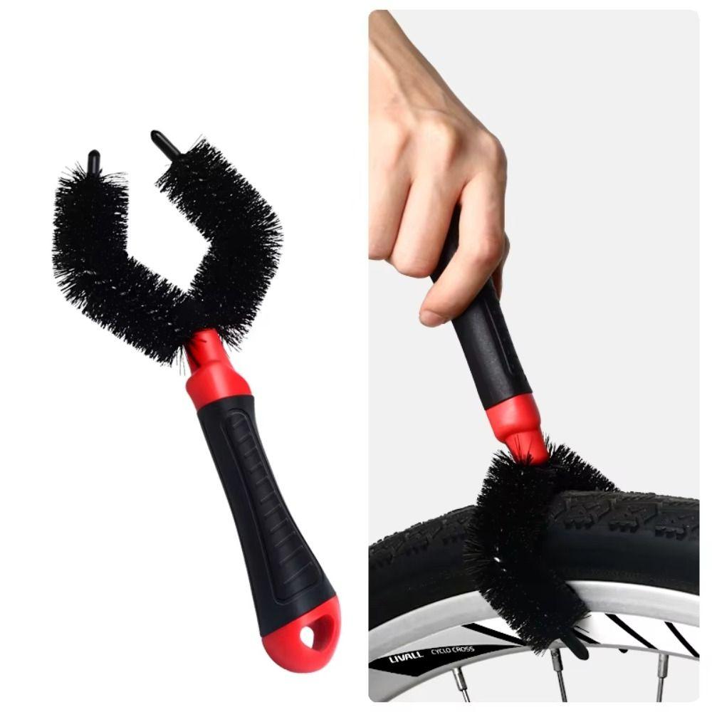 3Pcs Portable Bike Chain Brush Multi-functional Bicycle Cleaning Kit Chain Scrubber  Mountain Bike