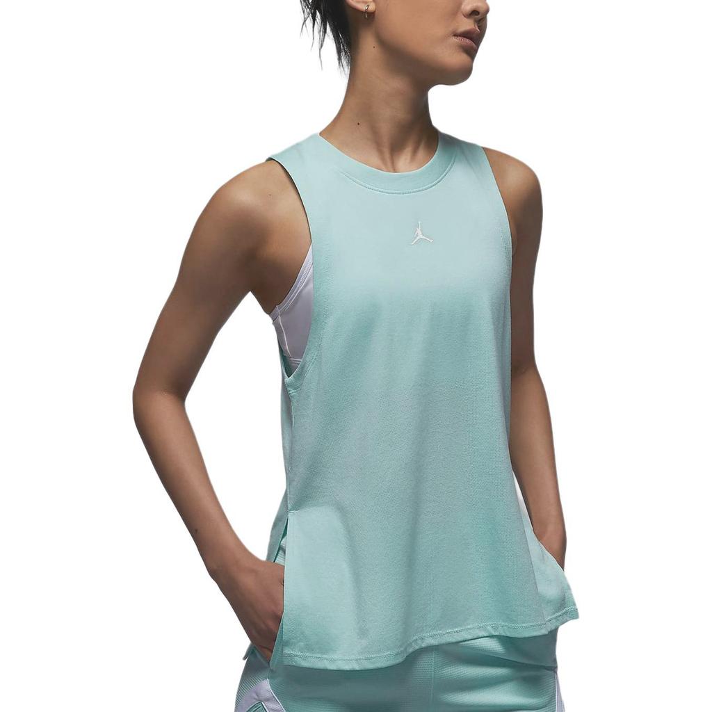 Jordan Sport Diamond Solid Quick-Dry Lightweight Comfortable Casual Training Tank Top Women Tops Light-Rain-Green FB4630368
