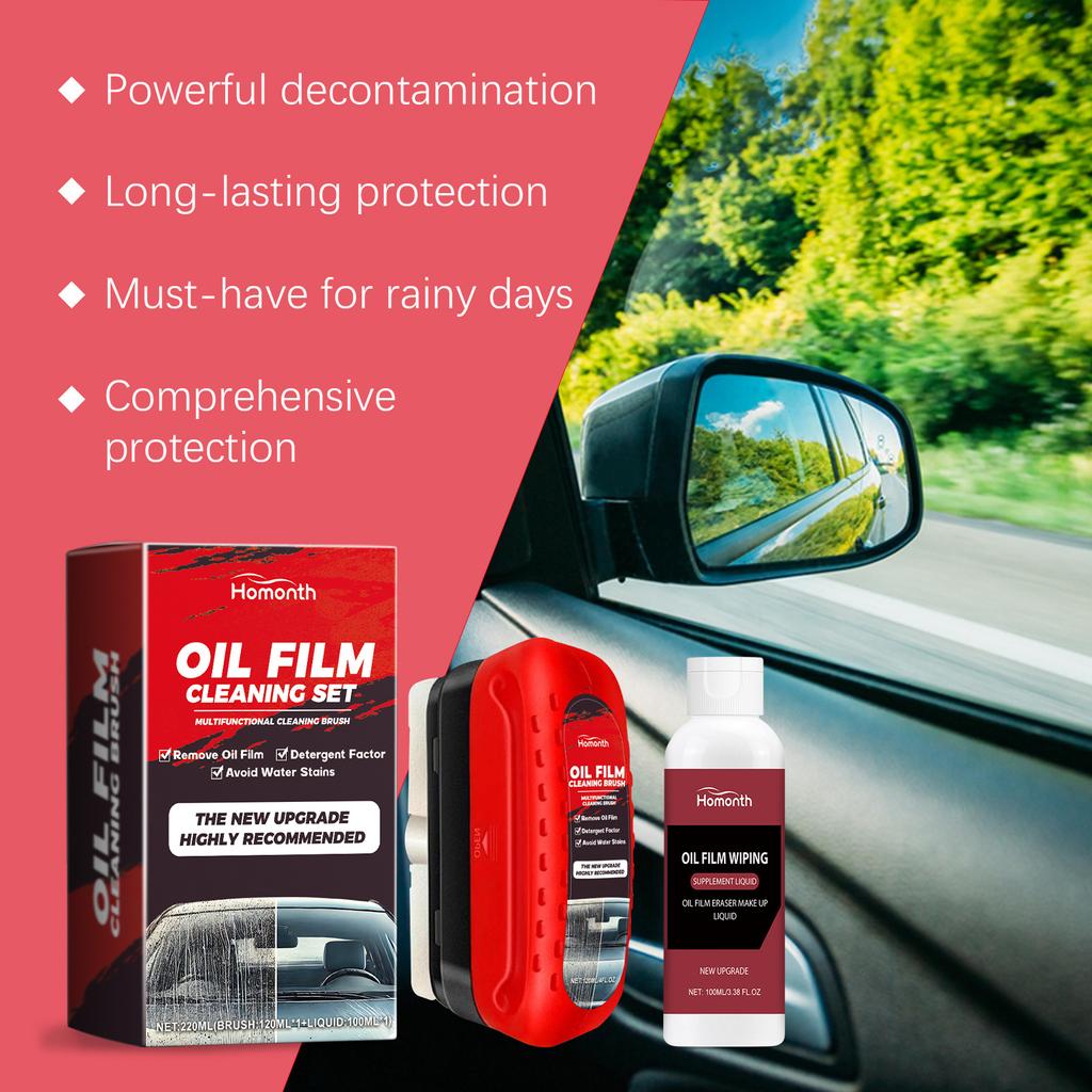 Windshield Cleaner Oil Film Stain Remover Board Universal Car Hydrophobic Glass Coating Sponge Window Refill Cleaning Wipe Brush