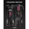 2026 Wrestling Training Set Mens Short Sleeve T-Shirt Shorts 3D Digital Print Athletic Wear Casual Sportswear