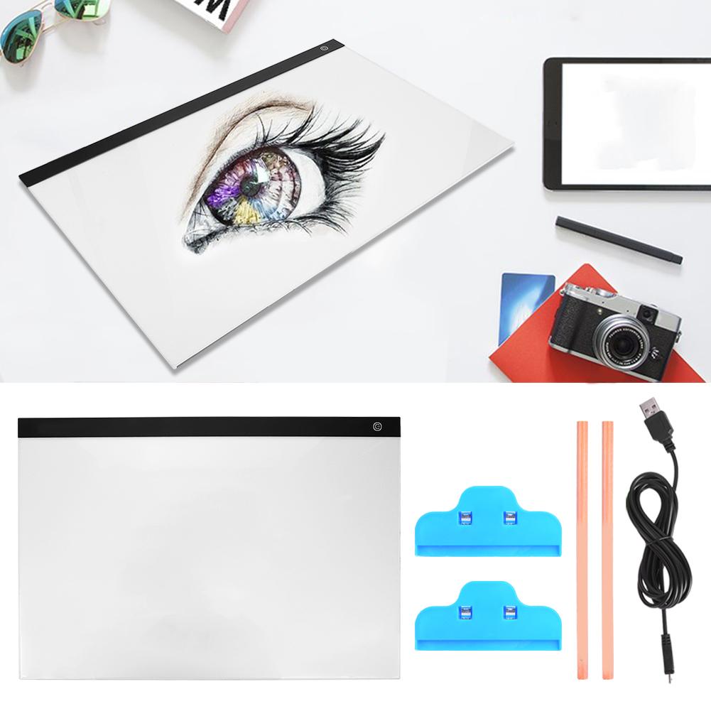 LED Light Tracing Board 3 Level Dimming A2 Size Large Area Painting Sketching Board