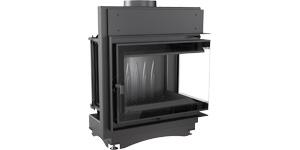 Cast iron fireplace KRATKI MAJA DECO right 8 kW Ø 150