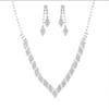 Elegant Bridal Jewelry Set: Stunning Diamond Earrings & Necklace for Weddings