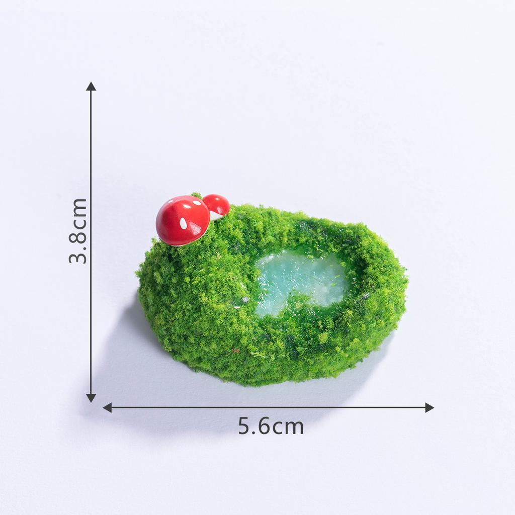 Creative Simulation Pool Figurine Ponds Model Resin Craft Moss Micro Gardening Landscape DIY Decorative Accessories