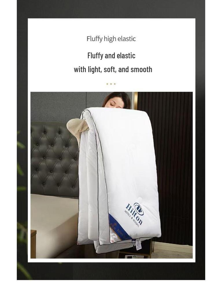 Hilton Seide-Baumwolle Steppdecke Geschenkbox - Ganzjahres-Komfortdecke für B&Bs
