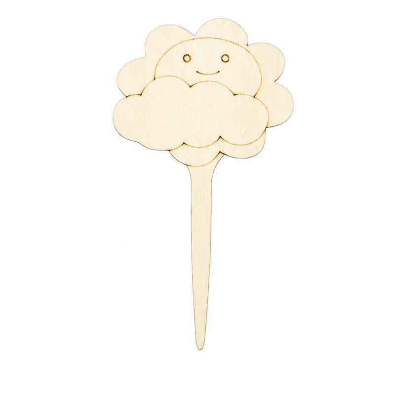 Handmade Wooden Flower Stakes for Garden Plant Identification