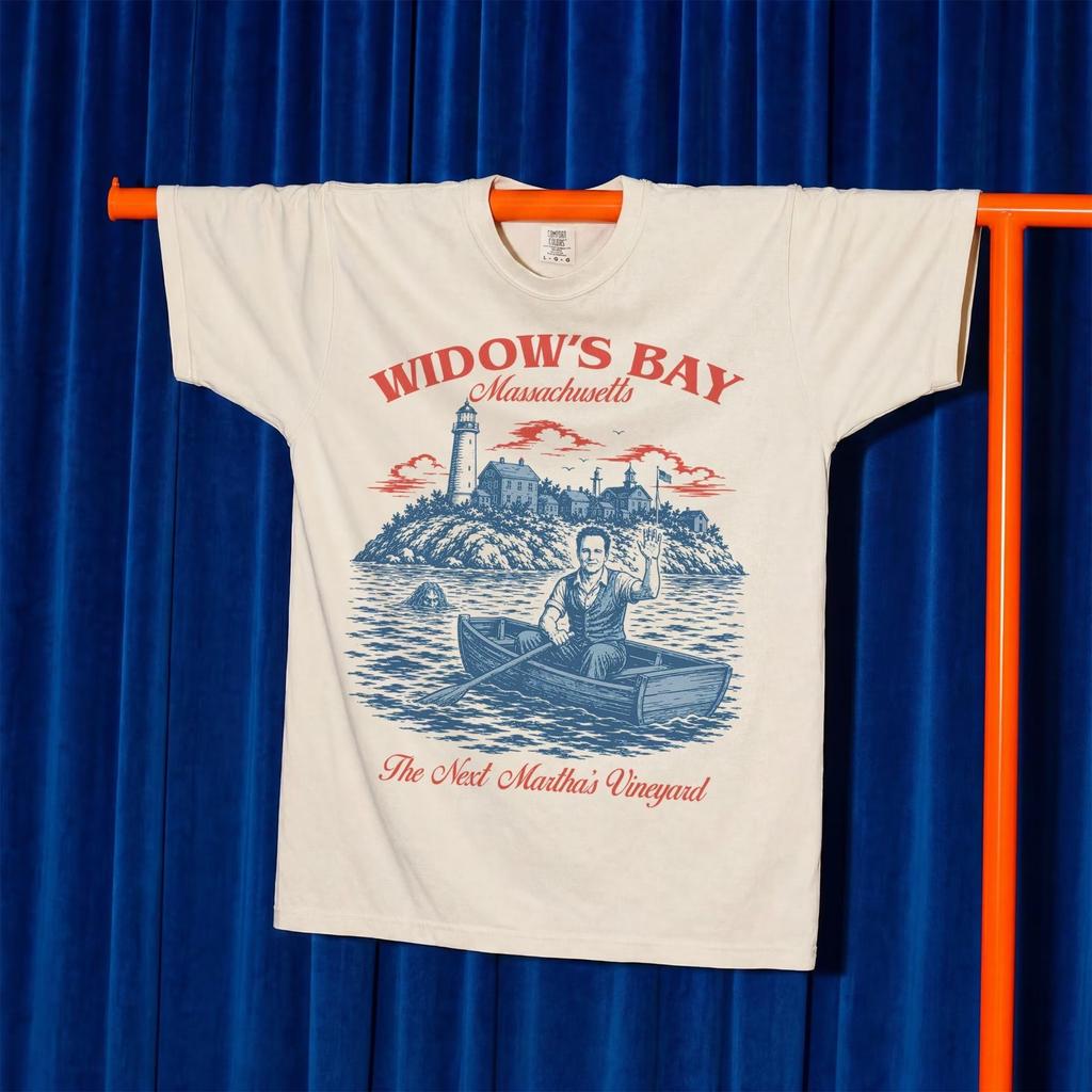 Widow's Bay Reisehemd, Lustiges Retro-TV-Nachdruck-T-Shirt