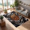 Borussia Dortmund Printed Flannel Area Rug Non Slip Soft Polyester Floor Carpet Indoor Decor Mat for Bedroom Living Room Sofa