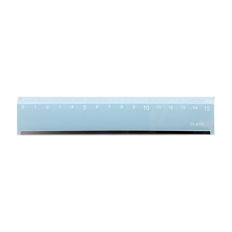 

15cm Transparent Scale Ruler Double Measurement For Students Designers Drawing Tool 1