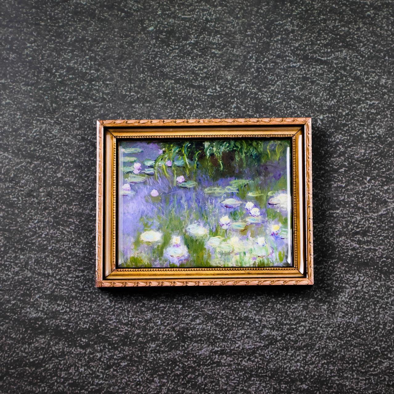 

Всемирно известные картины: Культурные креативные деревянные магниты на холодильник - ретро-подарки с масляной живописью