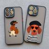 Funny Dancing Dachshund Sausage Dog Phone Case For iPhone 17 Pro Max 16 15 Pro Plus 14 13 Mini 12 11 XR XS 16E 17Air Cover