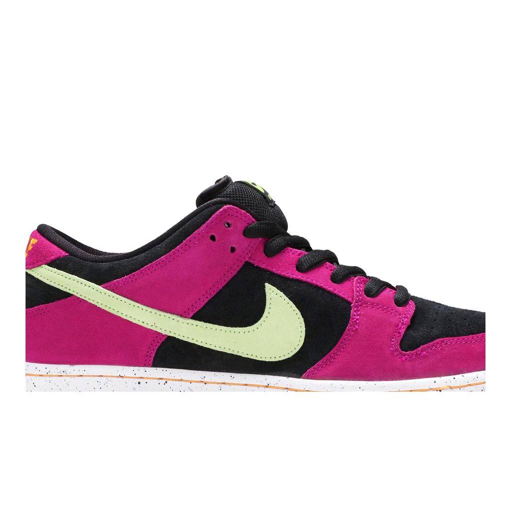 Nike Dunk Low Pro SB 'Red Plum' (Unisex) Red Plum / Black / Taxi / Citron Skateboard Shoes BQ6817 501