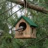 Ventilation Bird Feeding Station Rainproof Hanging Bird Feeder Decorative Bird Cages  Outdoor Use