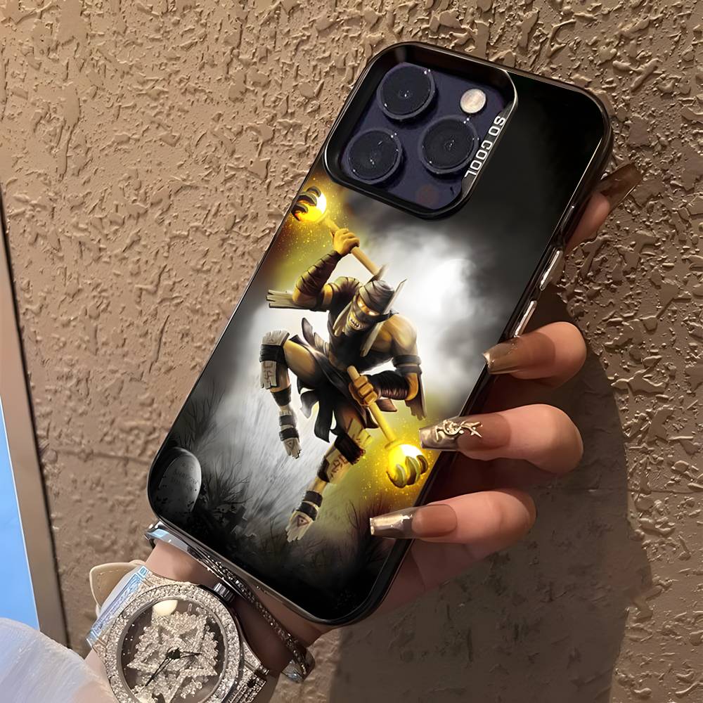 

D-Dota 2 Крутий ігровий чохол для телефону для iPhone 17,16,15,14,13,12,11,Pro,XS,Max,Plus,Mini,SE4,E Чорний матовий ударостійкий чохол iPhone13mini