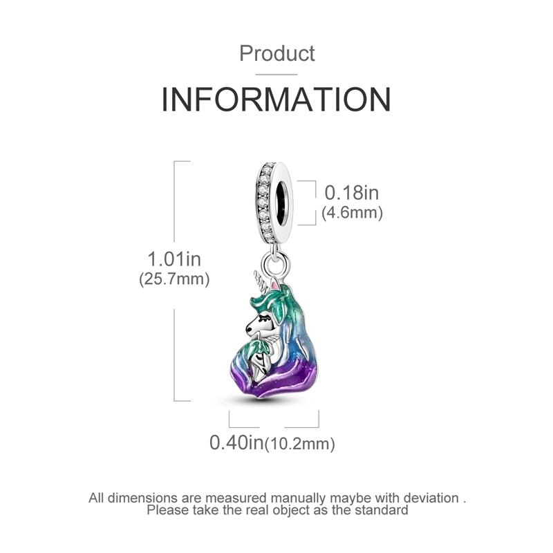 Motherly Love Unicorn Pendantscopperplated Original Beads Fit Originalcharms Bracelet Beads Jewelry Gifts For Women