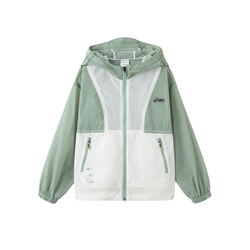 Asics Jacket Urban Trendy 4009 Green Gray Children Aged 3 7 Years Old 332251051044-4009 110