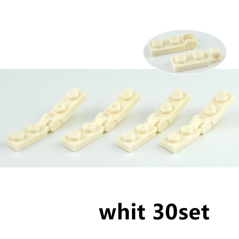30pcs Hinge Brick 1x4 Swivel Top Base Building Blocks 3830 3831 44301 44302 MOC Parts Compatible Major Bricks Toys
