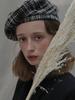 Poejidam [Moonflower] Tweed Beret_Black And White