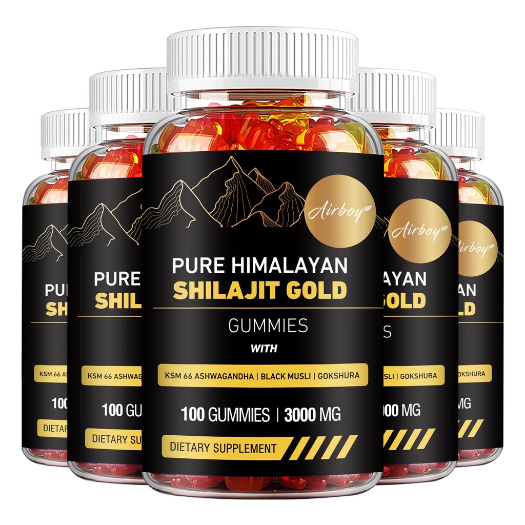 Gommose Pure Shiraji dell'Himalaya, 3000 mg per porzione, ricche di oligoelementi, biologiche, adatte sia per uomini che per donne.