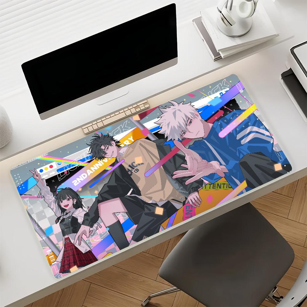 Anime L-Link Click Mouse Pad Non-slip Rubber Gamer Balance Computer Mat Decoracion Deskmat Laptop Office Large