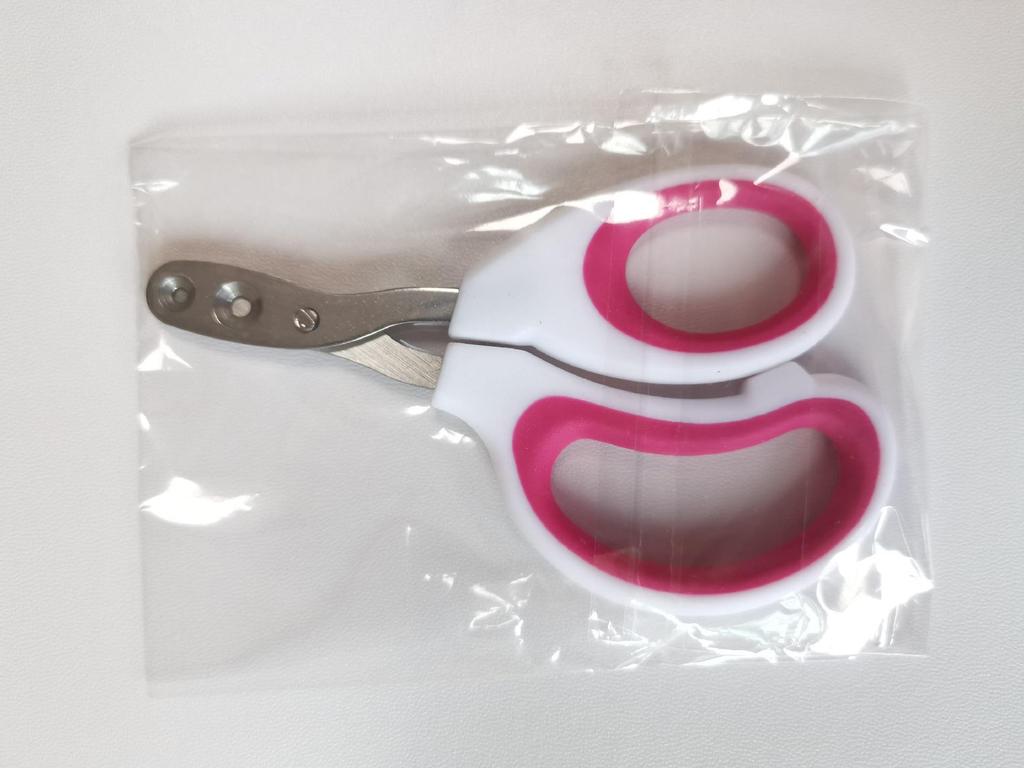 Stainless Steel Cat Nail Scissors - Round Hole, Blood-Proof, Pet-Friendly