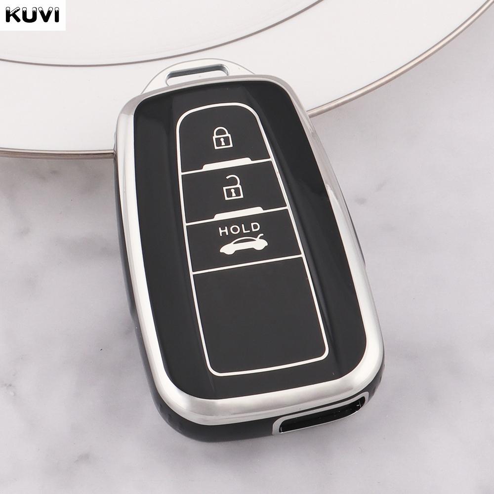 10Pcs 2 3 4 Buttons Tpu Key Case Cover Shell Fob For Toyota Prius Camry Corolla Chr C-Hr Rav4 Land Cruiser Prado Accessories