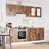 8 Piece Kitchen Cabinet Set Kalmar Smoked Oak Wood Based Material