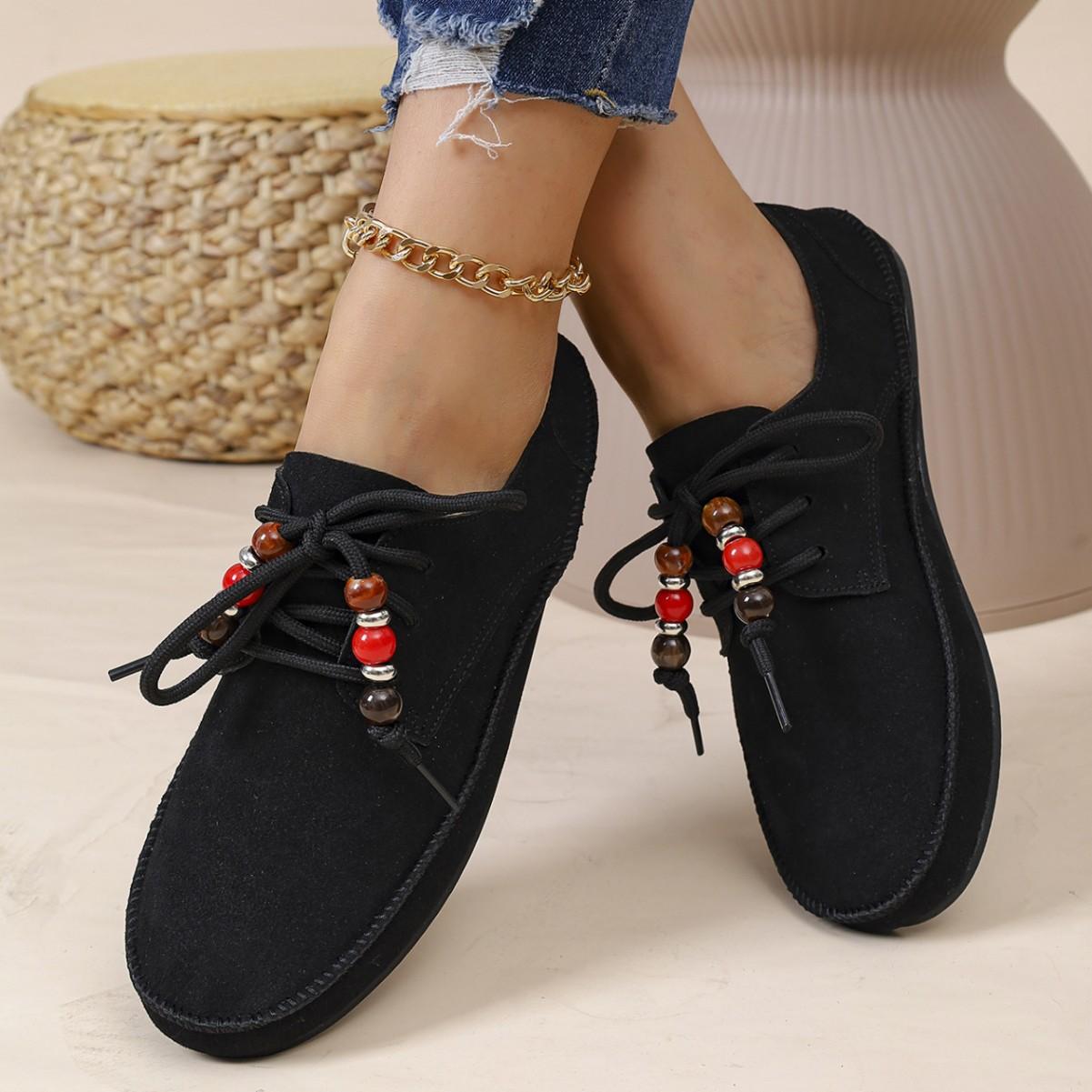 

Внешнеторговые женские туфли большого размера в стиле ретро кэжуал для осени и зимы 2025 года, новые, на одной педали, ленивые, из мягкой кожи, на мягкой подошве, одинарные туфли 42 жёлтый