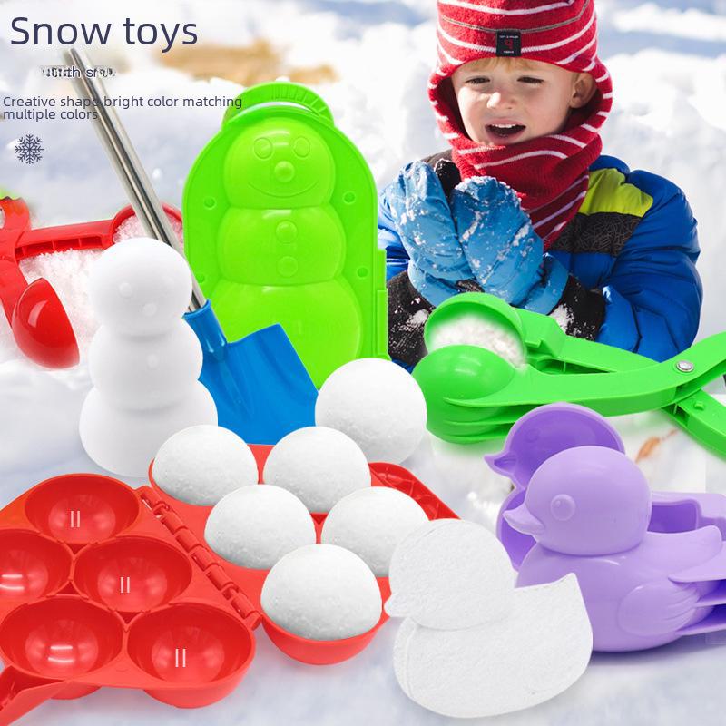 Clip de luptă cu bulgări de zăpadă de iarnă pentru copii - jucărie în aer liber pentru lupte cu bulgări de zăpadă