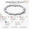 ODM  Brass Teardrop Zircon Tennis Bracelet Cubic Zirconia Charm Durable Finish for Women Fashion Stores Gift Set