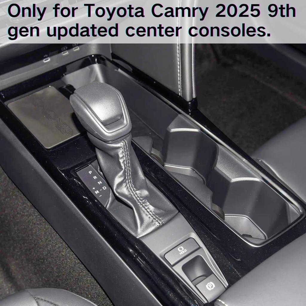 Wireless Charging Mat And Cup Holder Ert Compatible With 2025 2026 Toyota Camry, Center Console Liner Anti-Slip Protective Pad Drink Holder Cover For