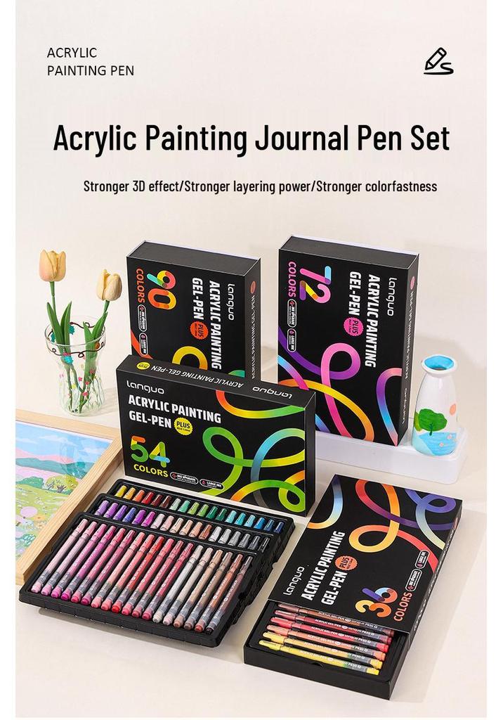 Multi-color Ink Set: Large Capacity Journaling & Graffiti Pens for Art Students