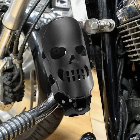 Cup Holder Universal Motorcycle Drink Holder 75mm Diameter Faux Leather Handcrafted Beverage Rack for Bottles Cans Cups