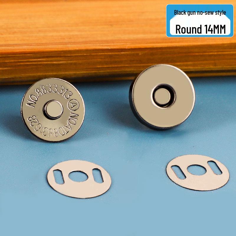 Fibbia a pressione magnetica per borse in pelle: Accessorio Valigia con Bottone Metallico e Chiusura Invisibile.