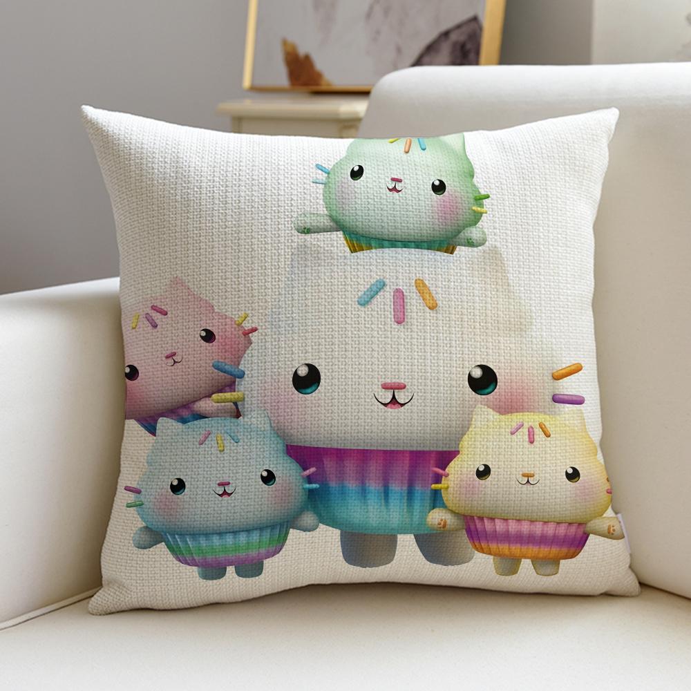 Lovely GGabbys DollhouseS Cushion Cover Breathable and skinfriendly linen pillowcase square removable and washable cushion