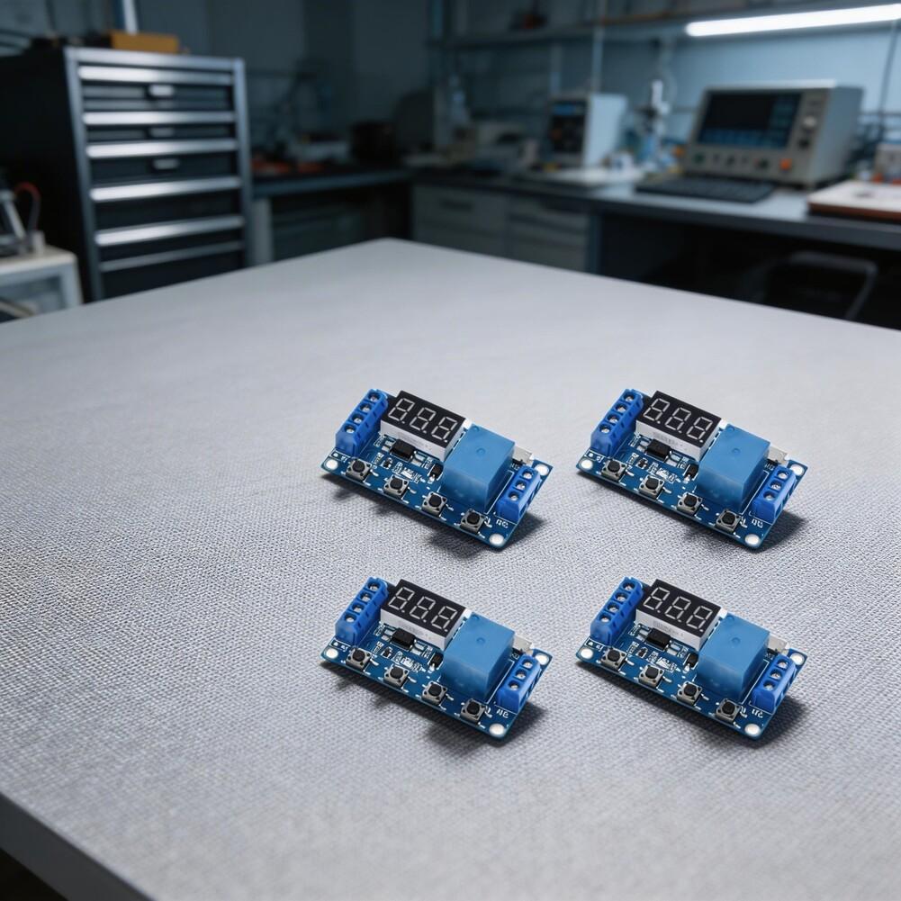 

4Pcs Time Relay DC 6V-30V Timer-Relay Module Trigger Cycle Delay Timer-Switch Time Relay Electronic Components China Mainland
