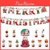 Merry Christmas Party Supplies Celebrate The Season In Style With This Xmas Snow Banner And Santa Decoration Kit