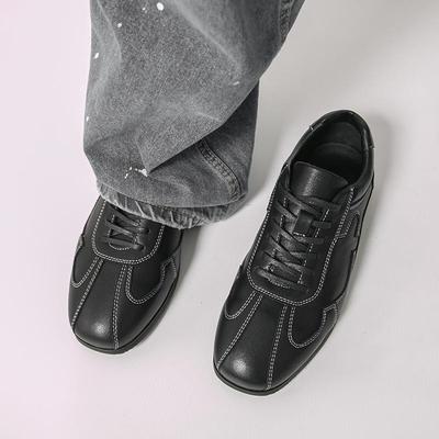 Heren Vintage Minimalistische Boksschoenen - Retro Klassieke Casual Cross-Border Sneakers in Grote Maten