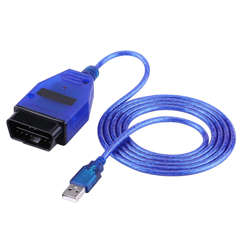 Car OBD2 USB Cable Scanner Scan Tool for KKL 409.1 Blue