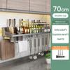 Household Non Perforated Kitchen Seasoning Supplies Storage Rack Wall Mounted Multifunctional Chopstick Knife Holder
