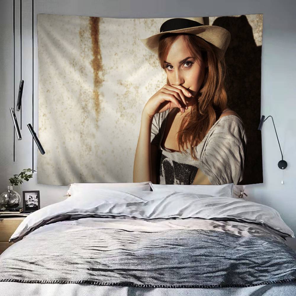 EEmma Watson Actress Colorful Tapestry Wall Hanging Bohemian Wall Tapestries Mandala Wall Art Decor